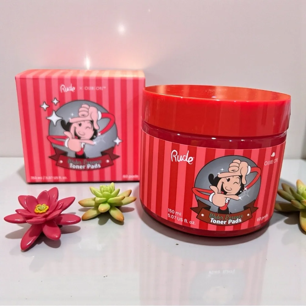 RUDE Red Striped Water Essence Toner Pads